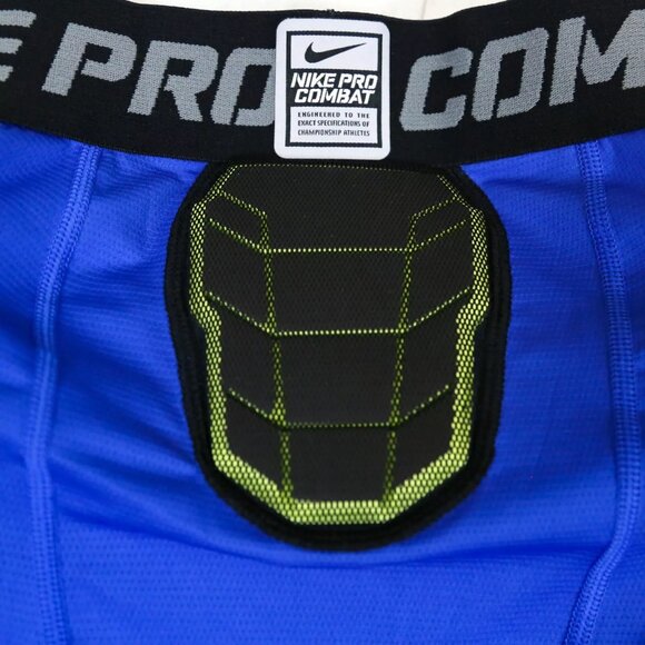 NIKE Pro Hyperstrong Padded Basketball Shorts Blue 2XL 629891-493 Team duke uk - Picture 3 of 6